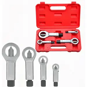 Metal Nut Splitter Tool 4 count, 9mm - 27mm Nut Breaker Tool Heavy Duty for Removing Broken and Damaged Nuts