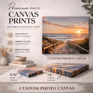 Custom Photo Canvas  poster, Personalized Canvas Wall Art, Large Family Photo Canvas, Custom Picture  poster, Wedding Photo Canvas Gift