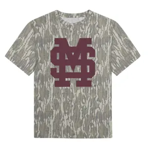 MSU Mossy Oak Camo T-Shirt, Vintage Hunting Camouflage Graphic Tee, Outdoor Lifestyle Apparel