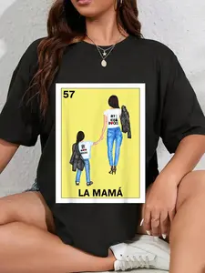 100% Cotton Funny Mexican Designs for Mom and Dad Funny Mexican Design for Mom - La Mama T-Shirt