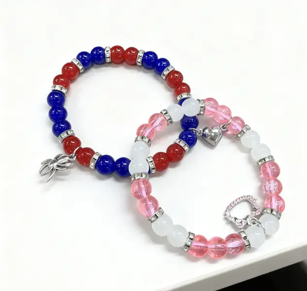 2pcs Matching Bracelet With Spider & Cat,Cat & Cat Charms,Best Friends , Handmade Charm Couples Jewelry Couples ldeal for DailvWear & Christmas Birthday Anniversary Gifts Unisex Heart Bracelet Set
