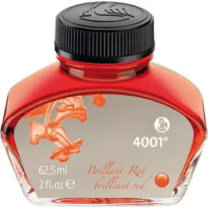 4001 Bottled Ink for Fountain Pens, Brilliant Red, 62.5ml, 1 Each (329169)