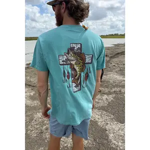 HuntX Bass Cross Comfort Color Short Sleeve Tee