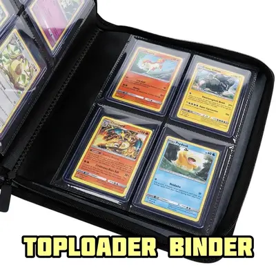 2x2 card binder Linkinbot 2-Pocket Trading for TCG cards, Hold 80 Cards with 40 removable sleeves, One Card Size Collectible Trading Card Albums (ORANGE) : Toys & Games Never fumble through piles of cards again Custom 2X2 Pockets Trading Game