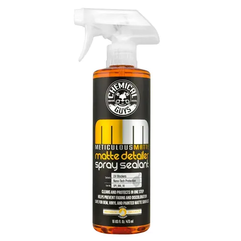 Chemical Guys Meticulous Matte Detailer Spray & Sealant - Automotive Detailing Products, Liquid Paintwork Cleaner & Wax, Safe for OEM, Vinyl & Painted Matte Surfaces, Cleans & Maintains Crisp Texture