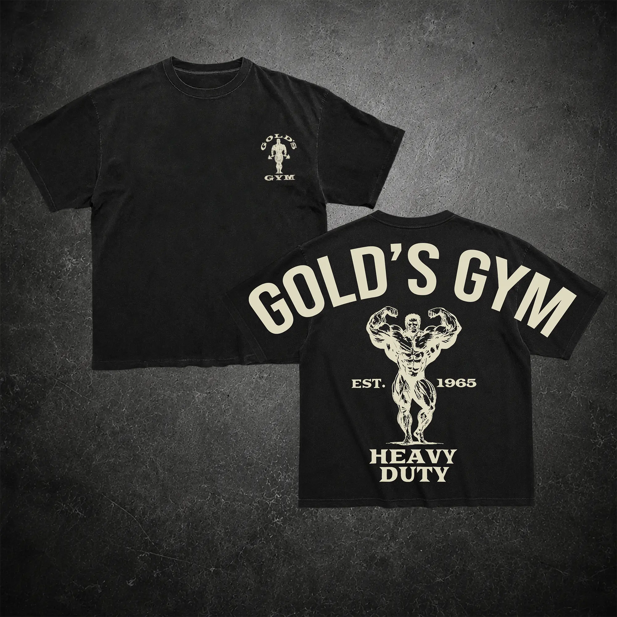 Heavy Duty Gold's Gym Shirt, Gym Apparel, Workout Wear, Training Men's Top, Aesthetic Shirt, Discipline, Strength, Focus