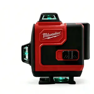 Milwaukee 16 Line 4D Green Laser Level Equipped With 360 Degree Self Leveling Function High Precision Measuring Instrument Stable Light Emission Effect Suitable For Building Layout And On Site Construction Survey Wor