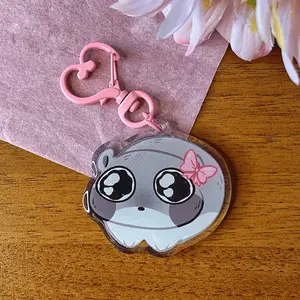 Sad Hamster Acrylic Keychain, Hamster Meme Keychains, Hamsters Keychain Gift Ideas, Cute Funny Animals, Sad Hamster Gift, Kawaii Keychain Accessories