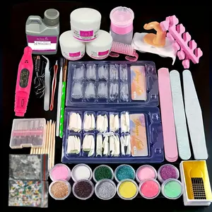 BeautyDAO 24 In 1 Acrylic Nail Kit For Beginners 12 Color Glitter Acrylic Powder White Clear Pink Acrylic Powder Nails Extension Professional Nails Kit Acrylic Set Manicure Tools Acrylic Supplies For Women You deserve it