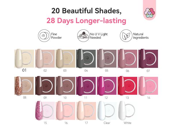 SAVILAND Dip Powder Nail Kit with Drill: 20 Winter Colors Pink Nude Grey Dip Powder Starter Kit with Nail Drill, Dip Base, Activator, Top Coat & Brush Saver for DIY Manicure Gift