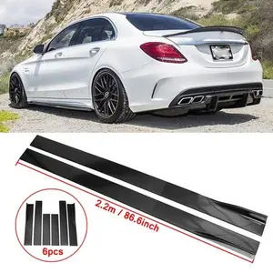 Gloss Black 86.6'' Side Skirt Extension for Mercedes Benz W205 W204 W212 C300 Gloss Black 86.6'' Side Skirt Extension for Mercedes Benz W205 W204 W212 C300