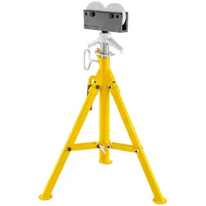 【Summervibes】VEVOR 0.5-12 inch Roller Pipe Stand Adjustable Height 32\"-55\" Pipe 2500Lb Capacity Jack Stands Folding Portable High Folding Pipe Stand with Roller Head Fold A Trailer Jacks