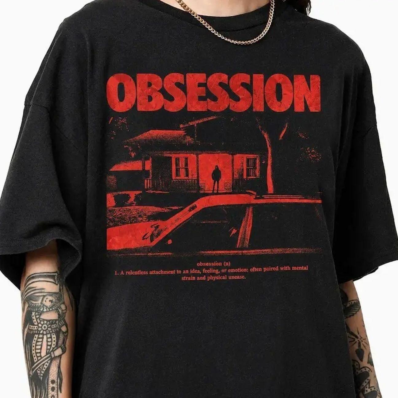 Obsession Movie 2026 Shirt, Definition Graphic Tee, Indie Horro Movie Merch, Creepy House Silhouette Stalker Aesthetic Goth Gift