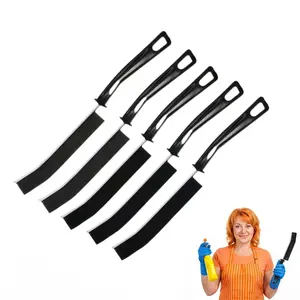 5 Pack Crevice Cleaning Brushes - Long Handle Narrow Gap Scrub Brushes for Deep Cleaning Tile Lines & Window Tracks-YY0