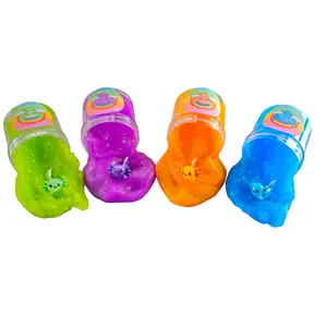 Rainbow Axolotl Slime Set – 4pc Scented Jelly Slimes with Charms
