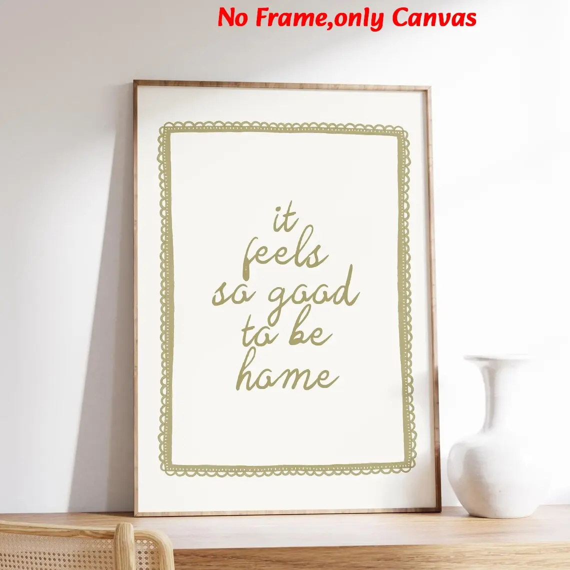 1 pc, wall art, vintage poster, Vintage Design, vintage letters print, home feeling postcard print, olive green background painting, living room aesthetic, bedroom decor, apartment decor, housewarming gift, Decoration Items, unframed