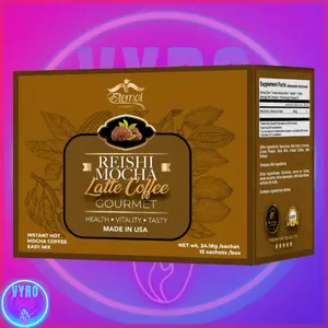 Eternal Reishi Mocha Latte Gourmet Mushroom Coffee Natural Beverage Organic Flavor Taffy instant coffee