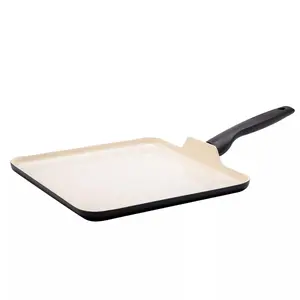 11" Ceramic Nonstick Griddle Black,16.62 Inches (H) x 11.26 Inches (W) x 3.66 Inches (D),Made Without PTFE, Made without PFOA,Dishwasher-Safe