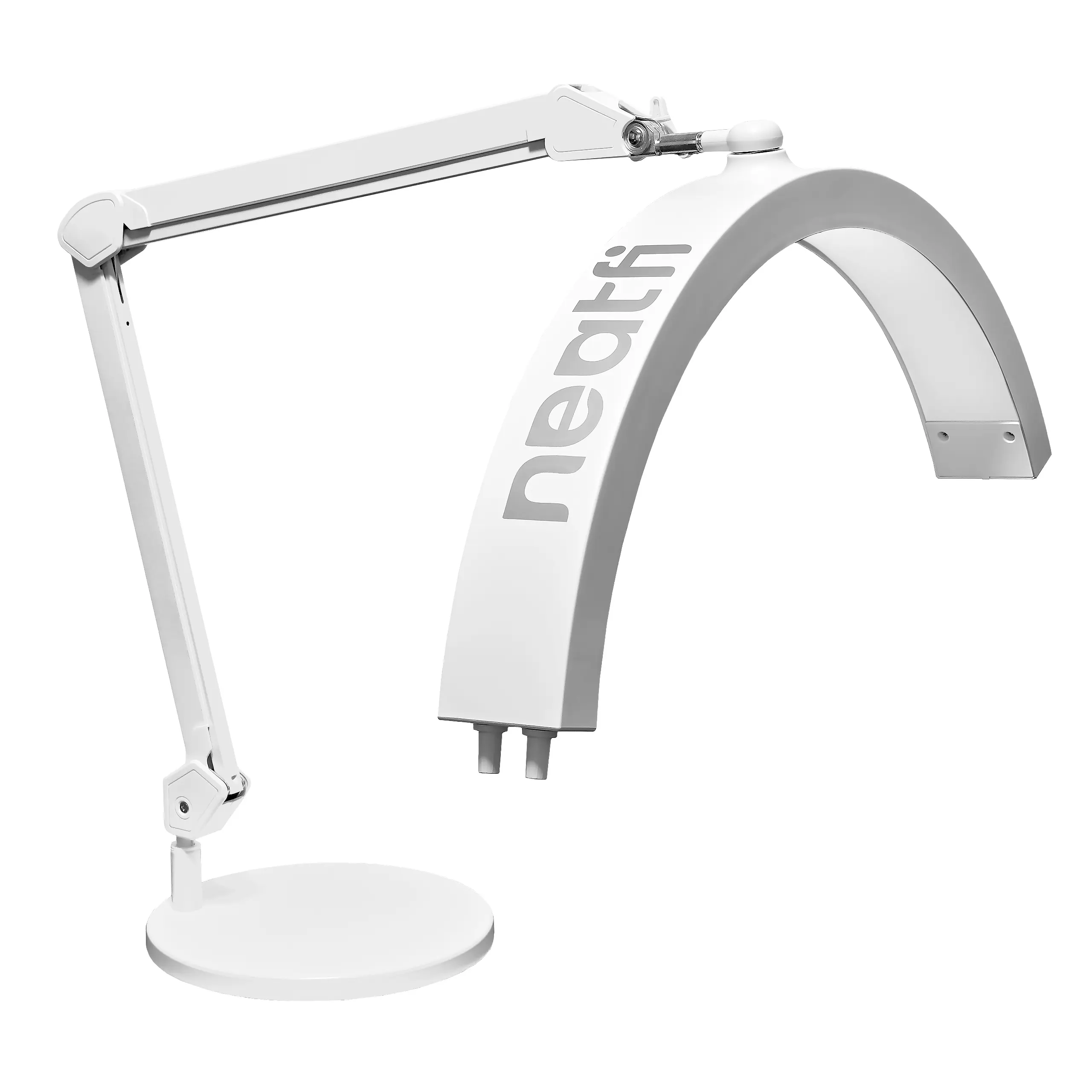 Neatfi Half Moon LED Table Lamp for Estheticians & Nail Techs – 2,500 Lumens | 5 Light Modes | Adjustable Swing Arm | Professional Task Lamp for Manicure, Facial, Waxing, Threading & Tattoo