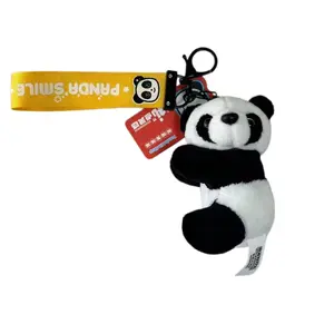 Panda life shop, Panda Plush Clip Bag Hanger, Cute Backpack Pendant Gift From Chengdu Panda Base, Adorable Accessory for Kids and Adults,A nice gift to give someone, Keychain Kawaii