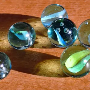 blue marbles