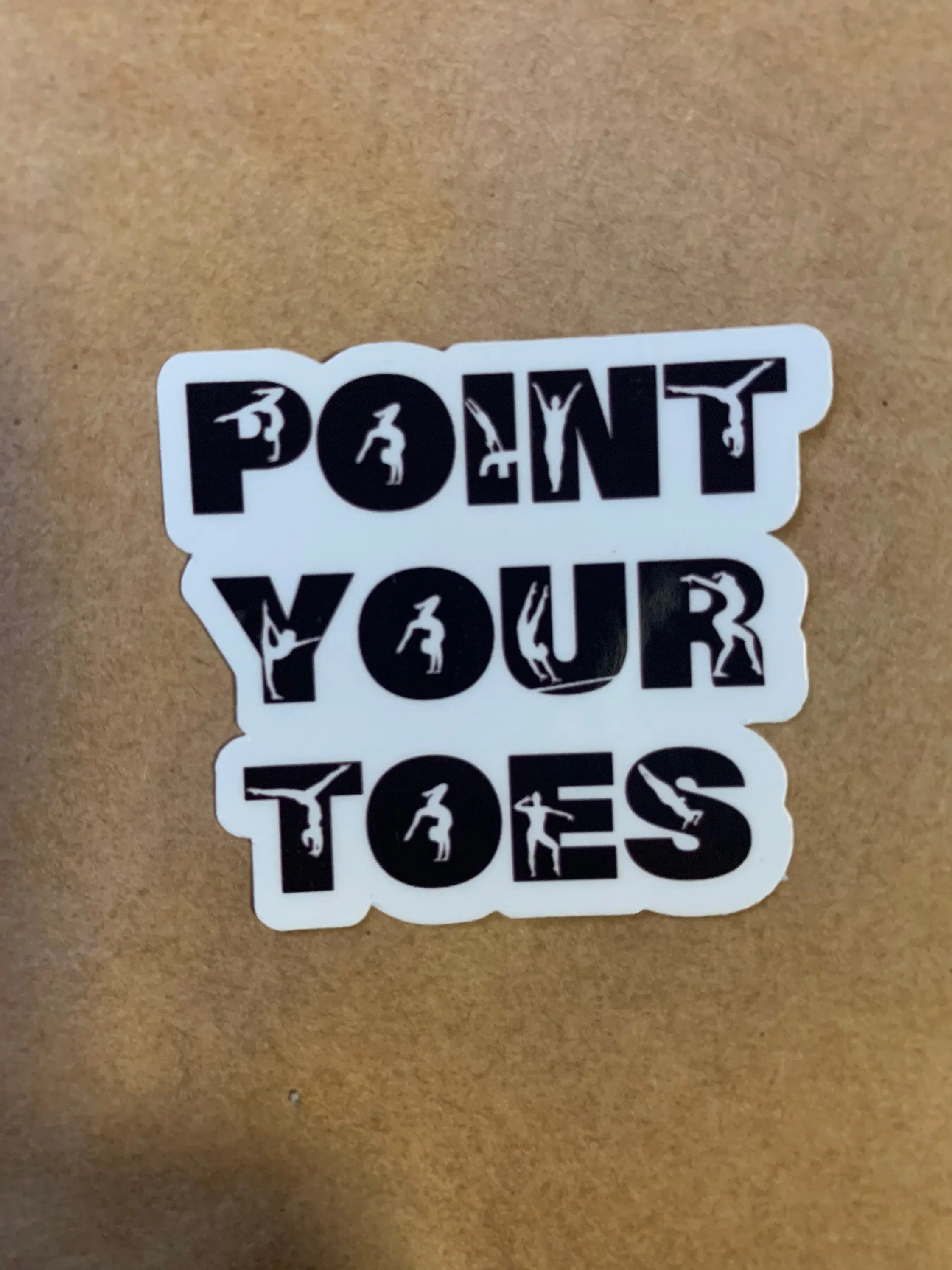 Gymnastics Point Your Toes Sticker (2)