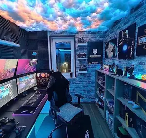 3D Thundercloud LED Light Soft Cotton Material Lightning Clouds Colorful Atmosphere Night Light for DIY Creative Cloud Lights Game Rooms Garages Clubs Bars DJ Concerts Lighting Gifts