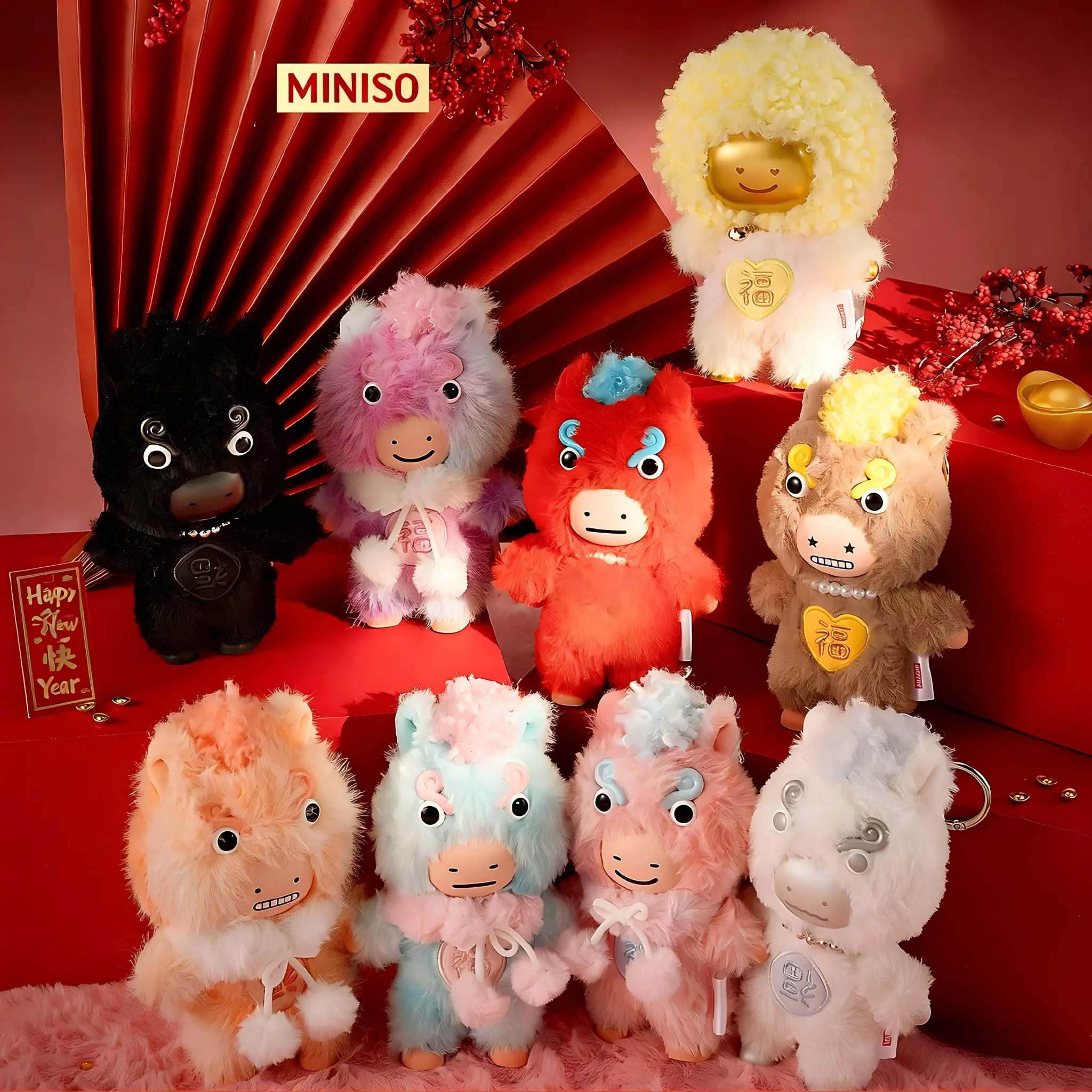Miniso Ma Youyou Vinyl Plush Blind Box - Limited Edition Lunar New Year Zodiac Blindbags, Collectible Blind Pack, Boxed Collectible Toys and Plushies, Healing Desktop Ornament