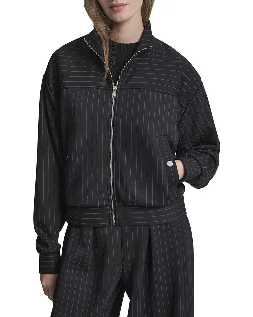 DKNY Full Zip Pinstripe Track Jacket