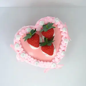 Heart-Shaped Vintage Cake Jewelry Box