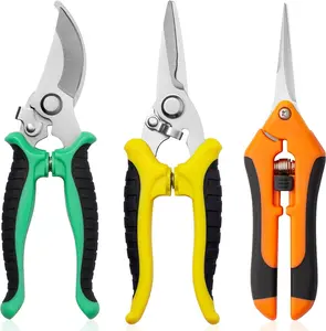 Garden Pruning Shears 3 Pack Gardening Shears Garden Scissors Stainless Steel Plant Flower Scissors Clippers Pruning Shears tijeras de jardinería