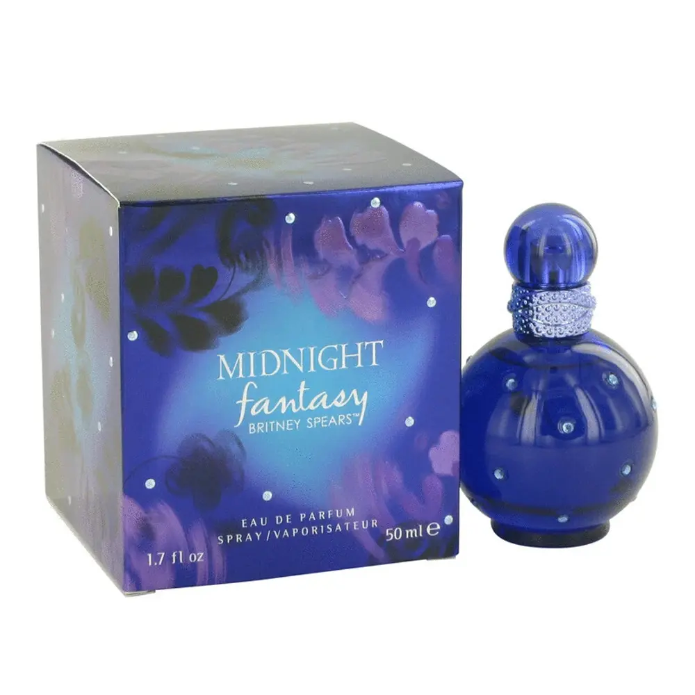 Britney Spears Midnight Fantasy Women’s Eau de Parfum 1.7 oz – Seductive Dark Fruit Floral with Vanilla & Amber