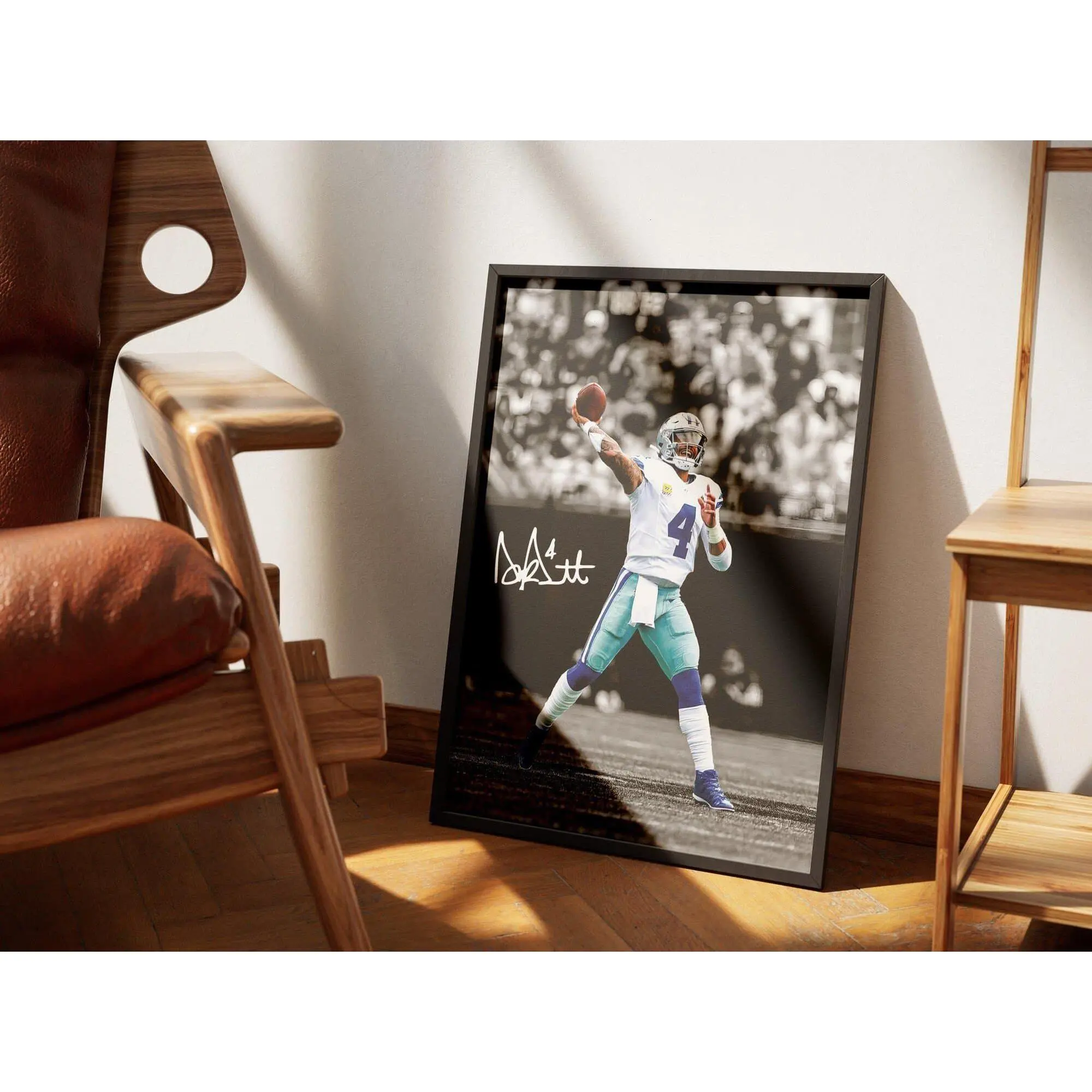 Dak Prescott Poster, Signed Football Poster, Gift For Fans( Unframed - Print Only )