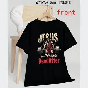 Ultimate Deadlift Funny Jesus Tee – 100% Cotton Christian Workout Shirt