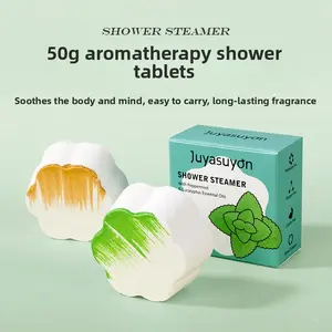 Aromatherapy Shower Tablets Shower Steamer Fragrance Bath Tablets Individual Pack Hotel Bath Salt Tablets Body Care Comfort Scented Skin Repair Cosmetic