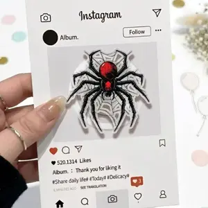 Black Spider Car Grip Magsafe, Spider Cartoon Phone Holder, Mysterious Style Phone Grip, Dark Kindle Grip, Gift for Girls Boys