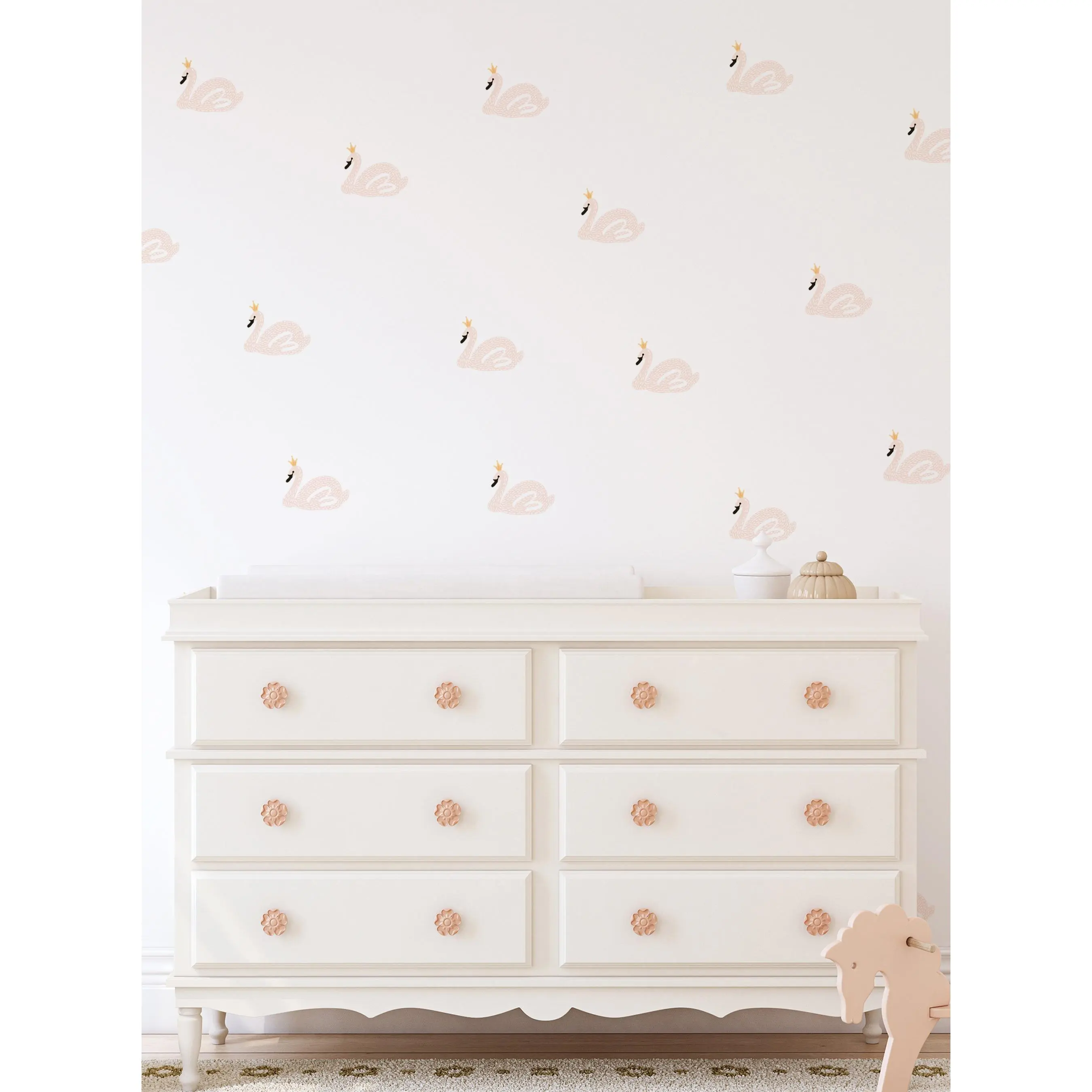 Swan Lake Glue-Free Vinyl Wall Sticker - Peel-and-Stick Home Decor Graphics Decal, Wall Decal & Mural, Glue-Free Wall Stickers & Murals, Graphics Decal Wall Stickers & Murals