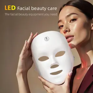 7 Color LED Beauty Mask, Facial Beauty Tool, USB Rechargeable, Face Skincare Device, Facial Care Equipment, Skin Treatment