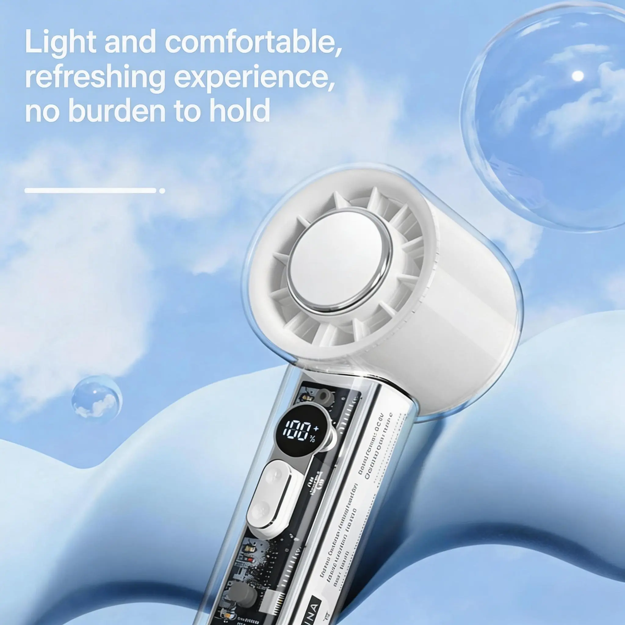 2026 New Ice Mist Handheld Mini Fan: Portable Palm Ice Fan with High-Speed Refrigeration & Ice-Sense Turbo Tech – Your Ultimate Cool Breeze Mini Air Blaster