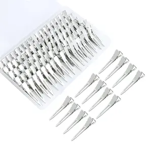 100 count 1.77inches rust-proof metal  clip with a Clear Plastic Box, Styling, Hair Styling, Curling Clip, Hair Coloring, DIY Aaccessories, Items Fixed, .