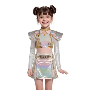 KPop Demon Hunter Christmas Costume for Girls | Complete 2-Piece Holiday Dance Outfit | Viral TikTok Party & Concert Set for Kids & Teens