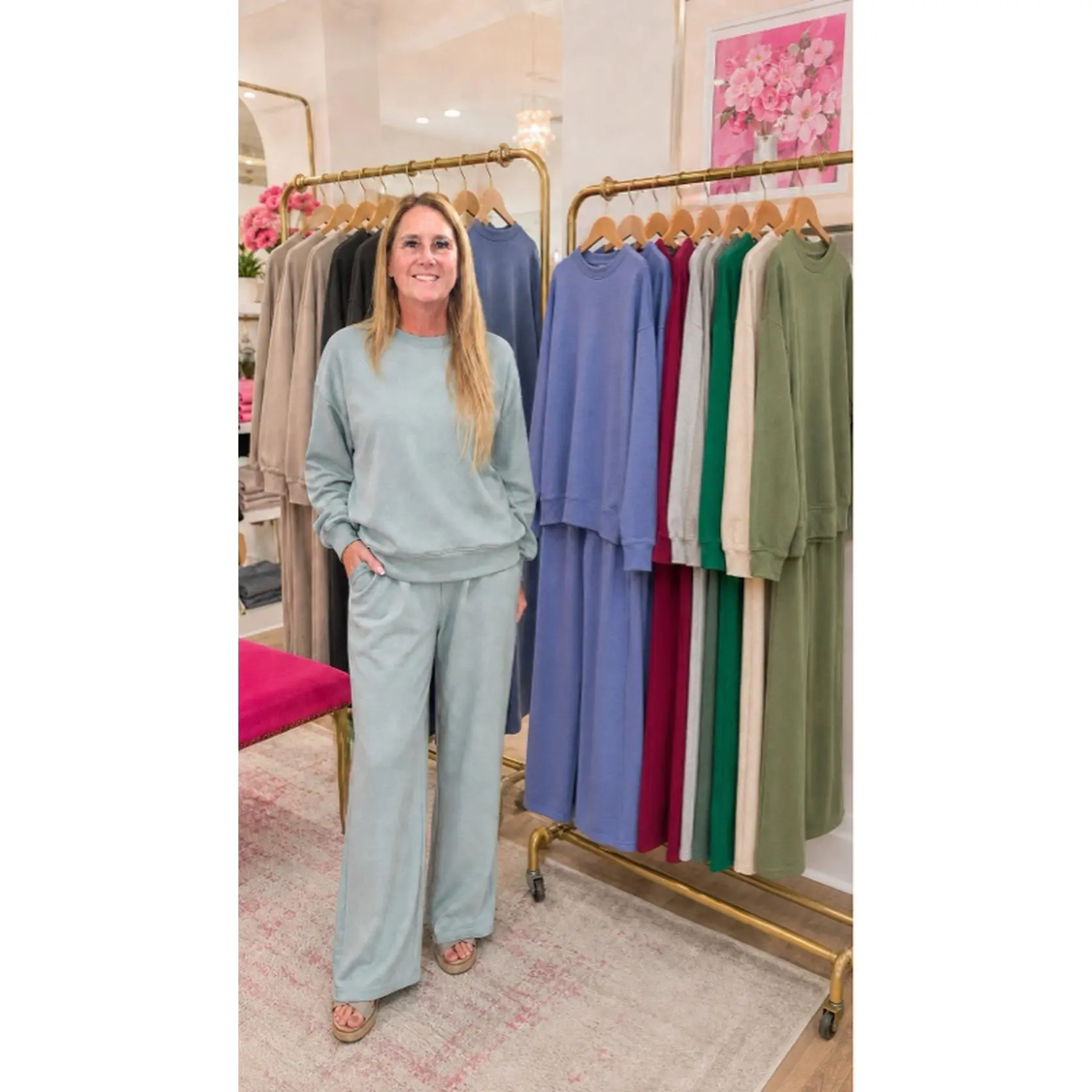 Zenana Scuba Pullover and Pants set