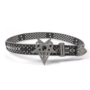 "OVD STUDDED BELT" - SILVER