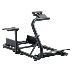 Supllueer Sim Racing Cockpit Single Arm fit for Logitech,Fanatec,Thrustmaster, G29 G27 G923 G920 T300 T248, Racing Simulator Cockpit, Steering Wheel Pedal Handbrake Not Included