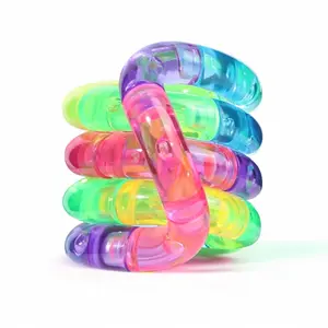 Color Changing Fidget Toy, Stress Relief Squishy, Anxiety Relief Fidget Finger Toy, Infinity Twist Sensory Toy