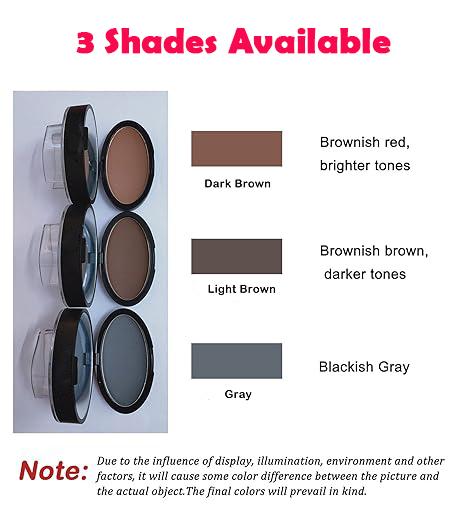 Smudge-Proof Stamp Powder Set Easy Stamp & Fill Brow Kit, Waterproof & All-Day Wear, Natural Looking Brows in 1 Step,