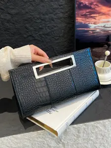 New Fashion Crocodile Pattern Handbag, Elegant Evening Clutch Bag, Stylish Commuter Shoulder Bag, French Style Women's Handbag, Daily Commuting Purse, Handheld Bag Purse