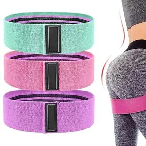 Elastic rubber resistance bands for yoga, hip circle expander, gym, home workout, 3PCs leg band leg butt elastic squat resistance band yoga stretch strap