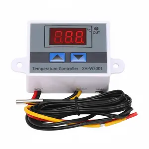 Multi-Stage Programmable Thermostat, Adjustable Thermostat, Industrial Lab Equipment Commercial Use, Accurate Temperature Control for Heating Cooling Modules, Aquarium Controller, Multi-Voltage AC 12-240V, Three-Color Backlit LCD Display Thermostat