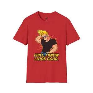 I Know I Look Good Johnny Bravo Cotton Tee